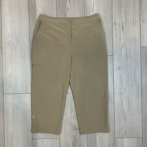 Chico's Size 1 Medium 8/10 Weekends Perfect Stretch Capri Pant Convertible